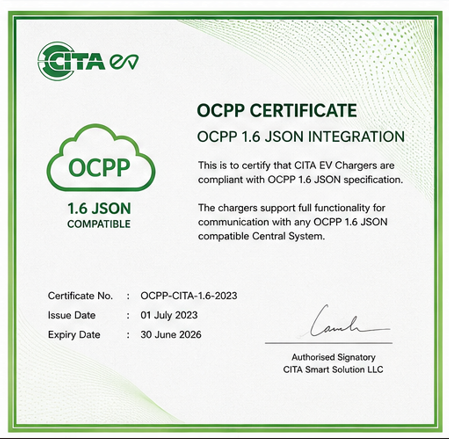 CITA EV certificate 4